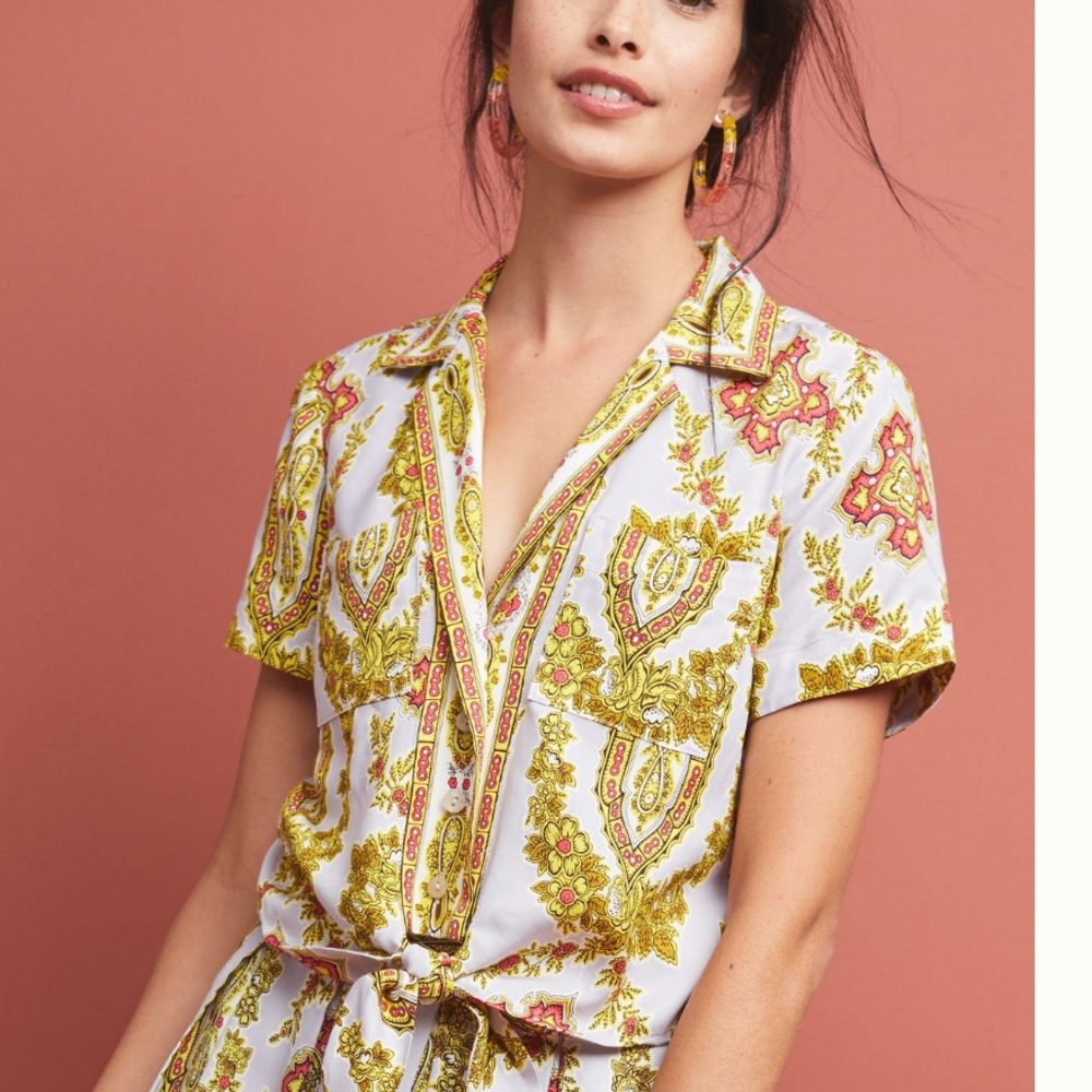 Anthropologie Echarpe Blouse